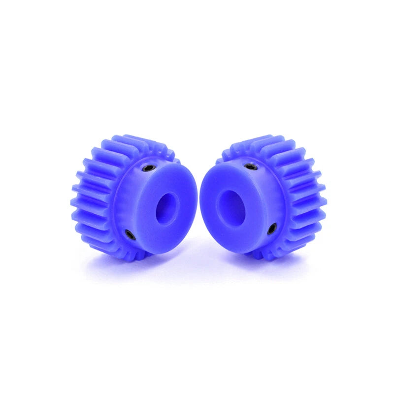 2 Module 2M Nylon Spur Gear 15-30T Bore 5-25mm Pinion Gear With Step Motor Gears