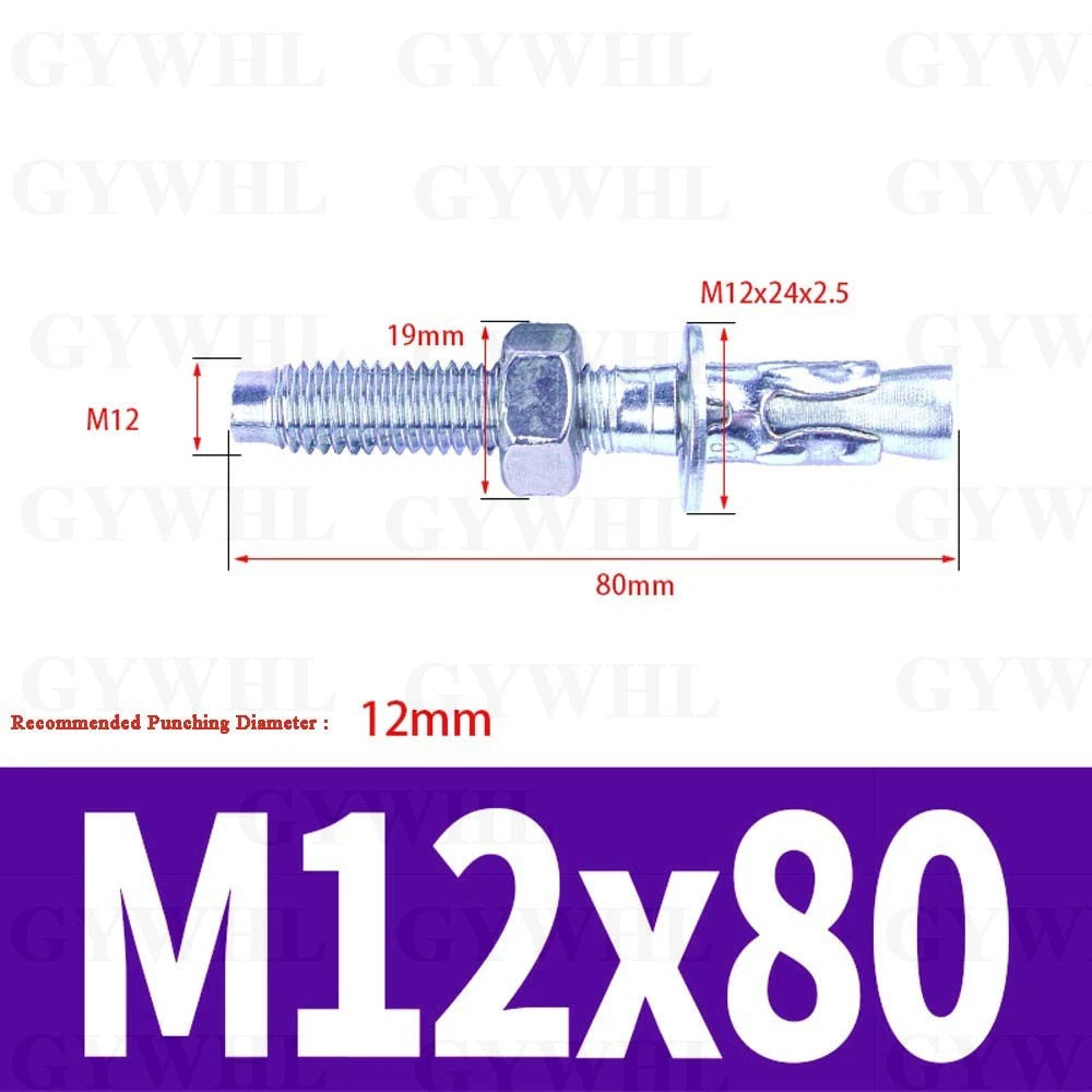 Hex Head Expansion Anchor Bolts — M6 to M20, Stainless Steel A2 & Zinc Plated, Extra Long