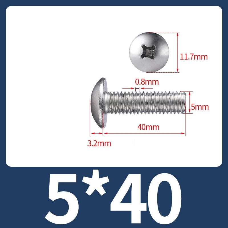 Phillips Flat Head Machine Screws M2-M8 | A2/A4 Stainless Steel