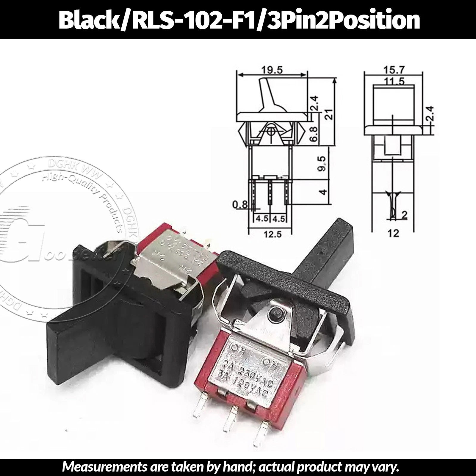 Miniature Toggle Switch — SPST/SPDT, 2–12 Pin, MTS/E-TEN/RLS Series, 79 Types