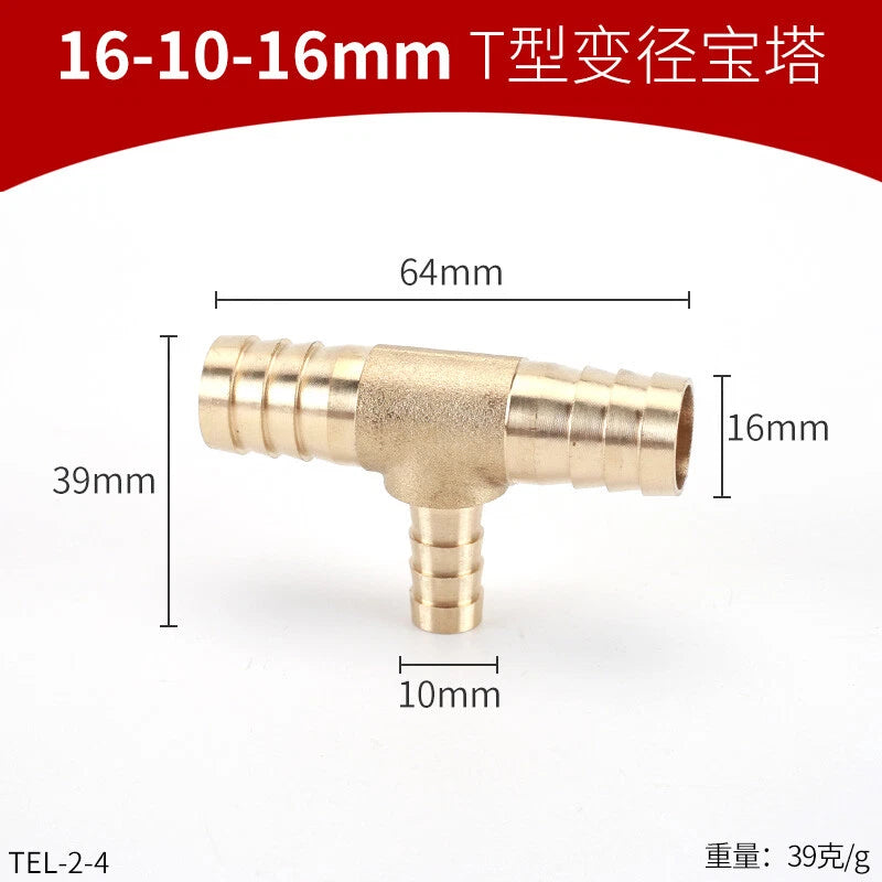 Brass Reducing Hose Fittings – Straight, L, T & Y Connectors for Gas & Air Tube