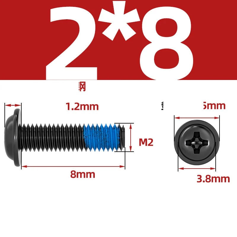 M2–M6 Flanged Button Head Screws – Carbon Steel, Phillips Drive, Nickel or Black Zinc Plated