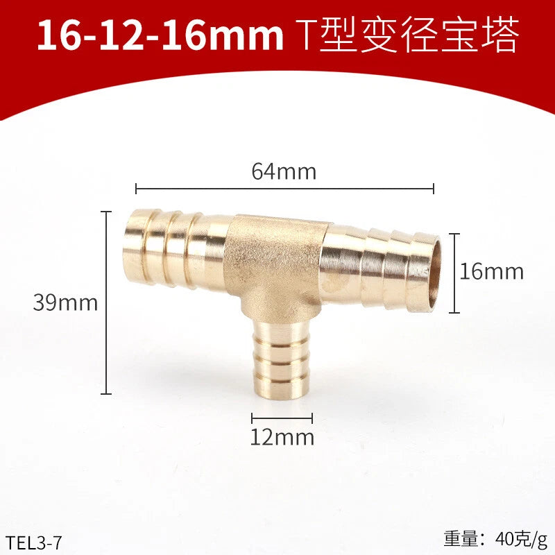 Brass Reducing Hose Fittings – Straight, L, T & Y Connectors for Gas & Air Tube