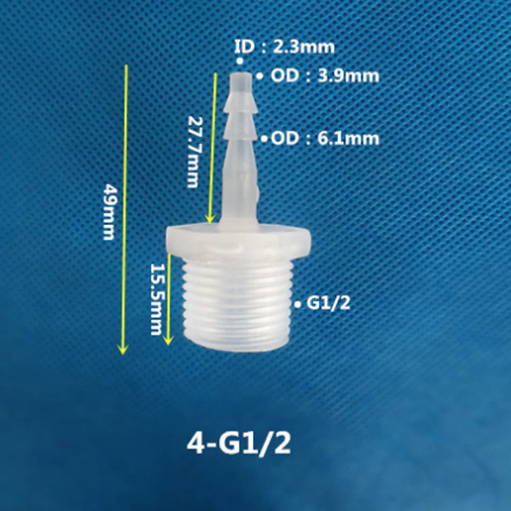 BSP Metric External Thread Straight Barb Connector – Plastic Hose Pipe Fitting