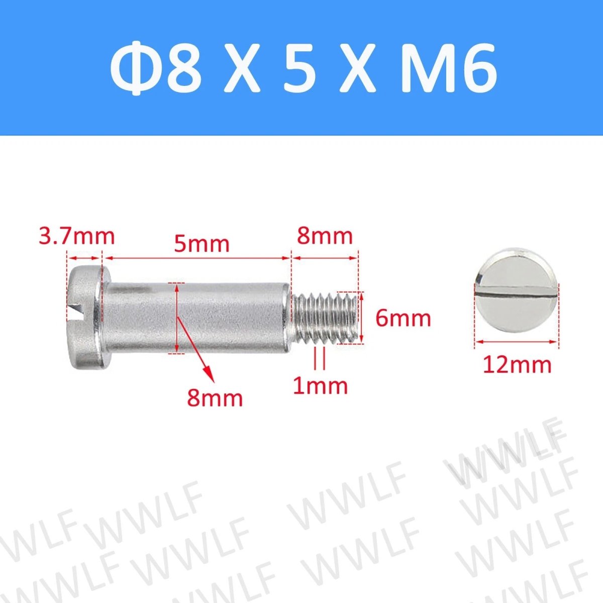 A2 Stainless Steel Slotted Shoulder Bolts DIN 923 | Step Stripper Bolts M1.6–M10 - HomeDIYer