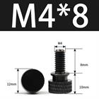 M3 M4 Anodized Aluminum Thumb Screws — Knurled Head Hand Bolts for PC Case, Fishing Rigs & DIY Projects
