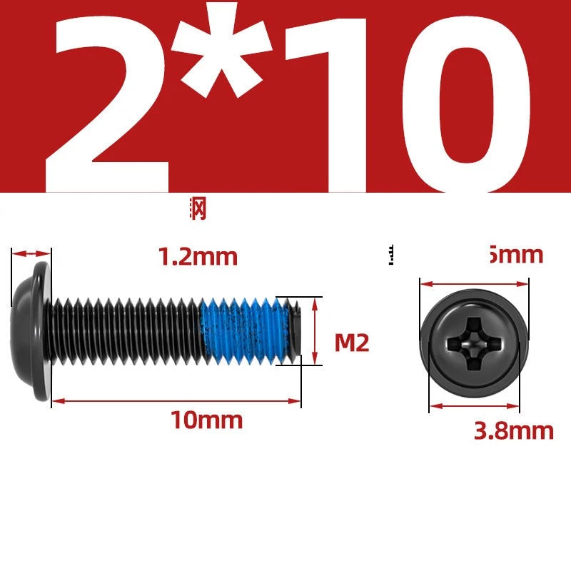 M2–M6 Flanged Button Head Screws – Carbon Steel, Phillips Drive, Nickel or Black Zinc Plated