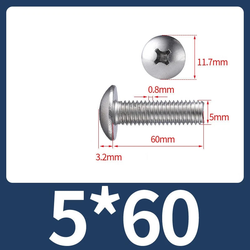 Phillips Flat Head Machine Screws M2-M8 | A2/A4 Stainless Steel