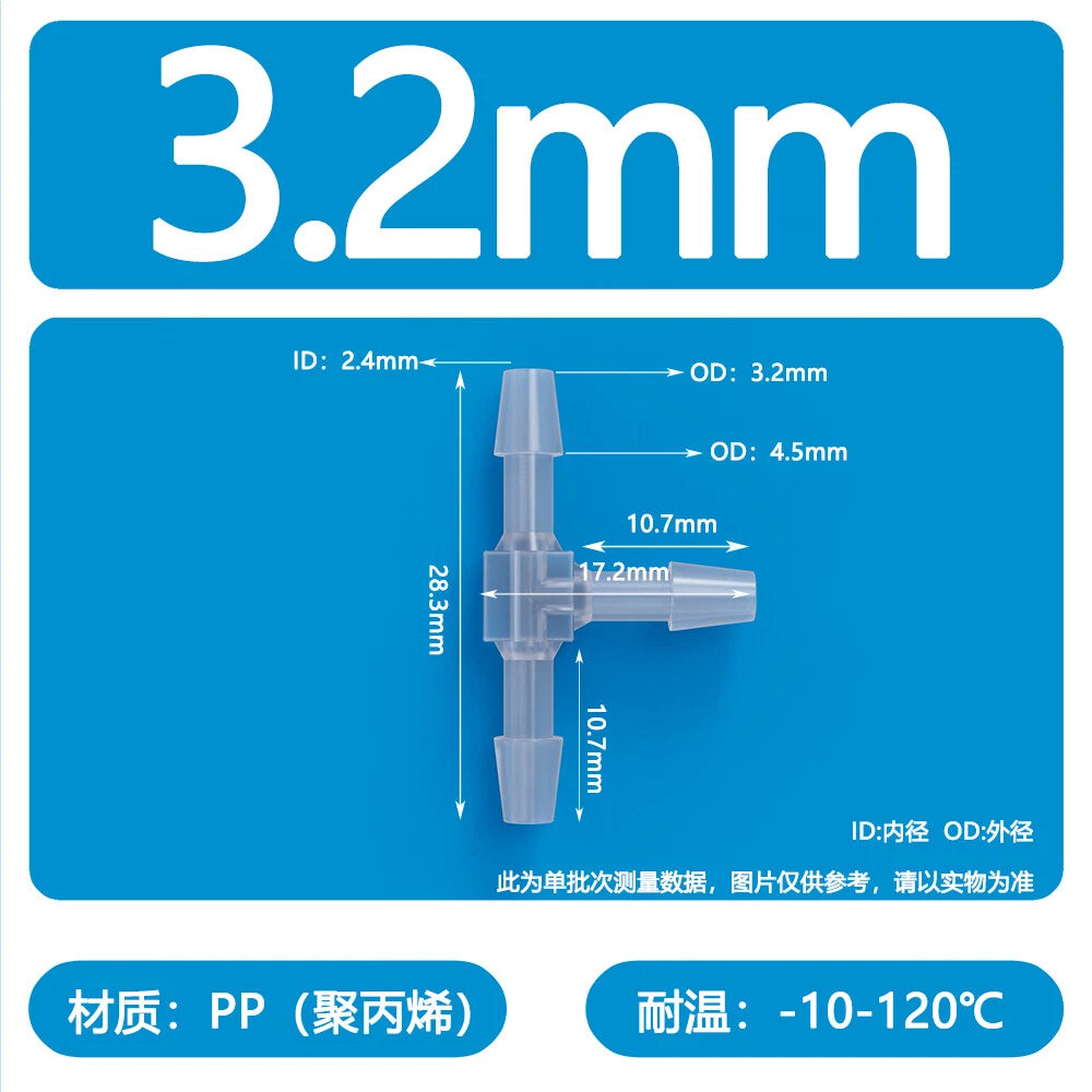 Plastic Pagoda Tubes Reducer Joint 2 3 4Way Hose Connector Tube Splitter Fitting