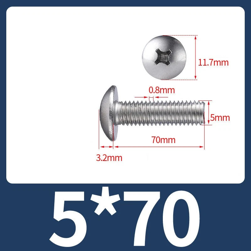 Phillips Flat Head Machine Screws M2-M8 | A2/A4 Stainless Steel