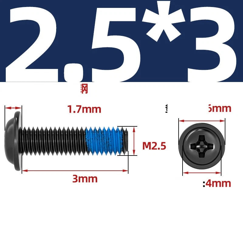 M2–M6 Flanged Button Head Screws – Carbon Steel, Phillips Drive, Nickel or Black Zinc Plated