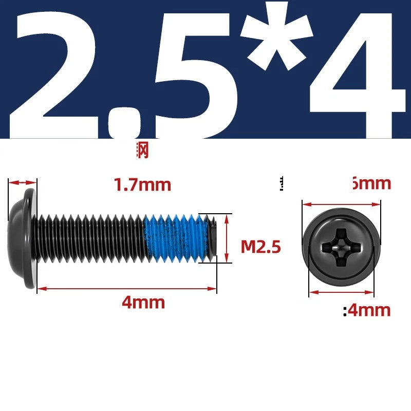 M2–M6 Flanged Button Head Screws – Carbon Steel, Phillips Drive, Nickel or Black Zinc Plated