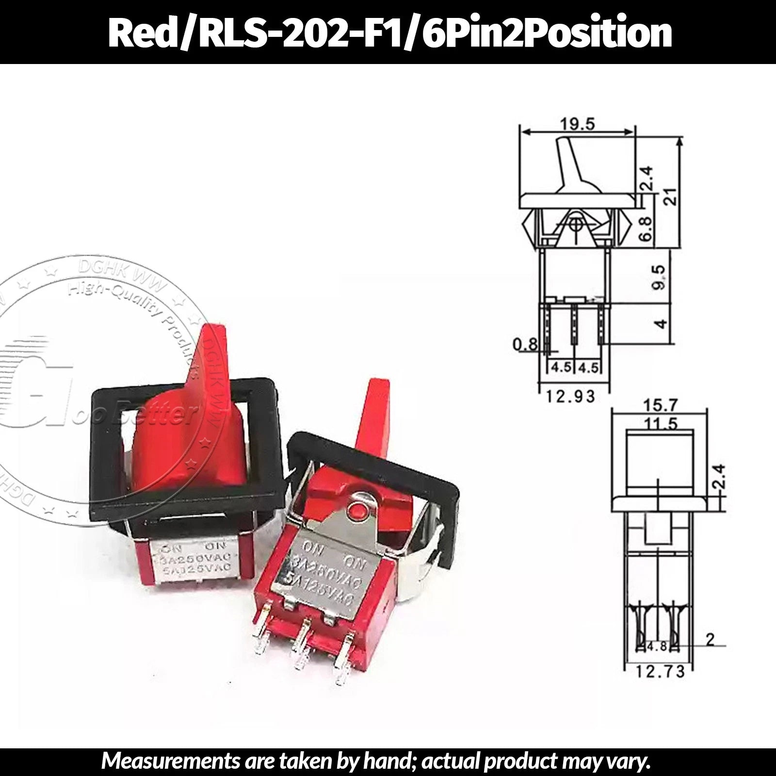 Miniature Toggle Switch — SPST/SPDT, 2–12 Pin, MTS/E-TEN/RLS Series, 79 Types