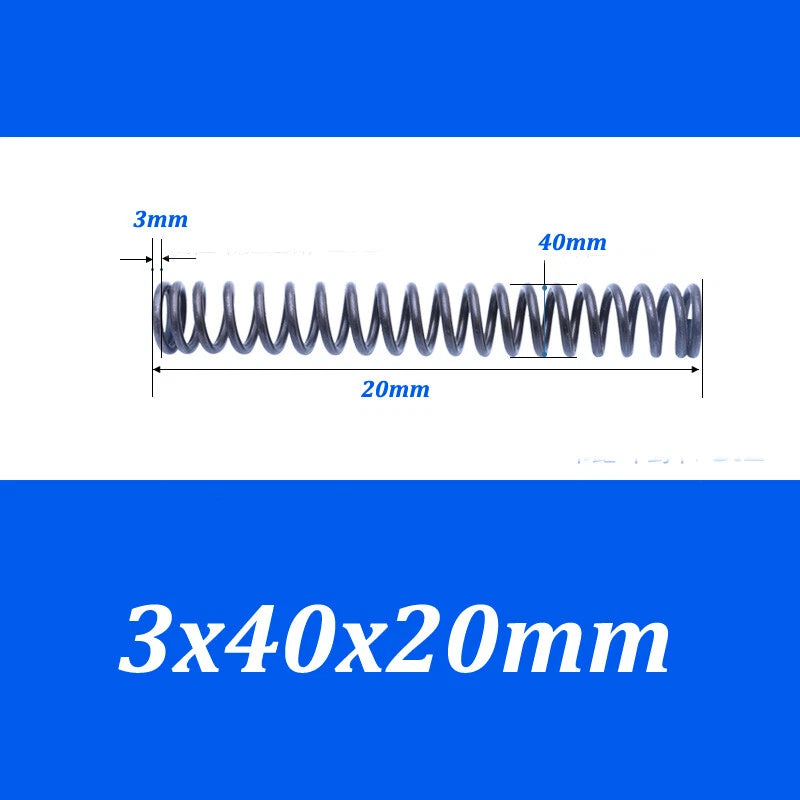 Compression Spring 30-40mm Diameter & 20-100mm Length Pressure Big 3mm Wire Dia