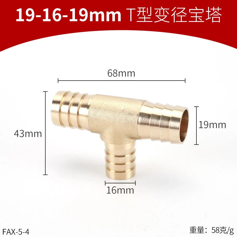 Brass Reducing Hose Fittings – Straight, L, T & Y Connectors for Gas & Air Tube