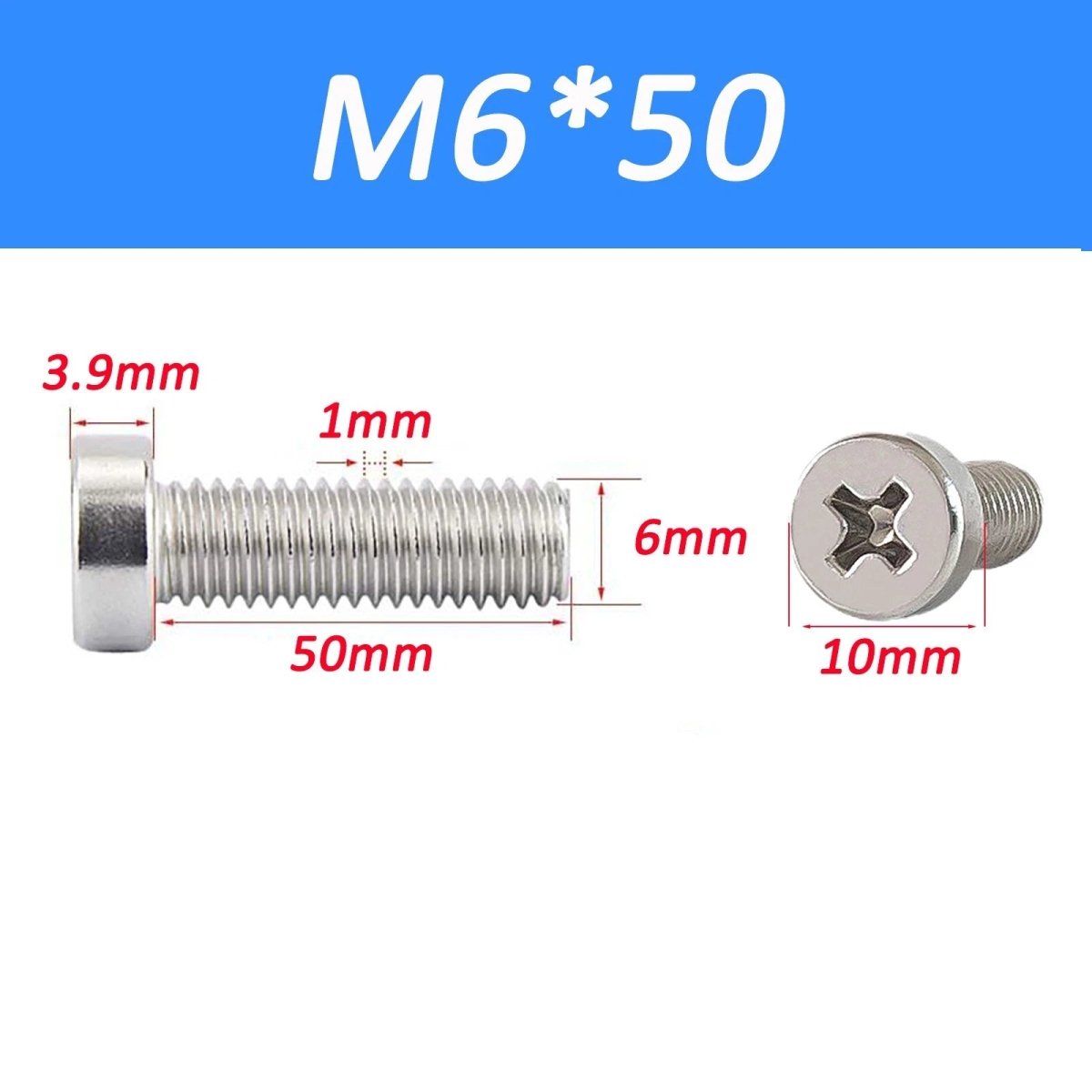 A2 Stainless Steel Cheese Head Phillips Machine Screws | M2–M8 Metric Bolts - HomeDIYer