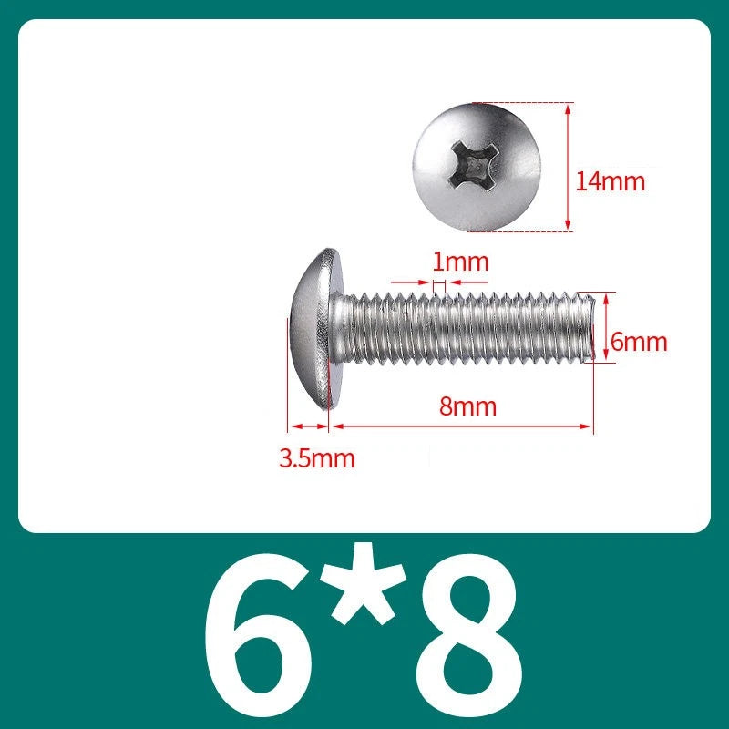 Phillips Flat Head Machine Screws M2-M8 | A2/A4 Stainless Steel
