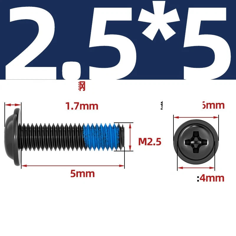 M2–M6 Flanged Button Head Screws – Carbon Steel, Phillips Drive, Nickel or Black Zinc Plated
