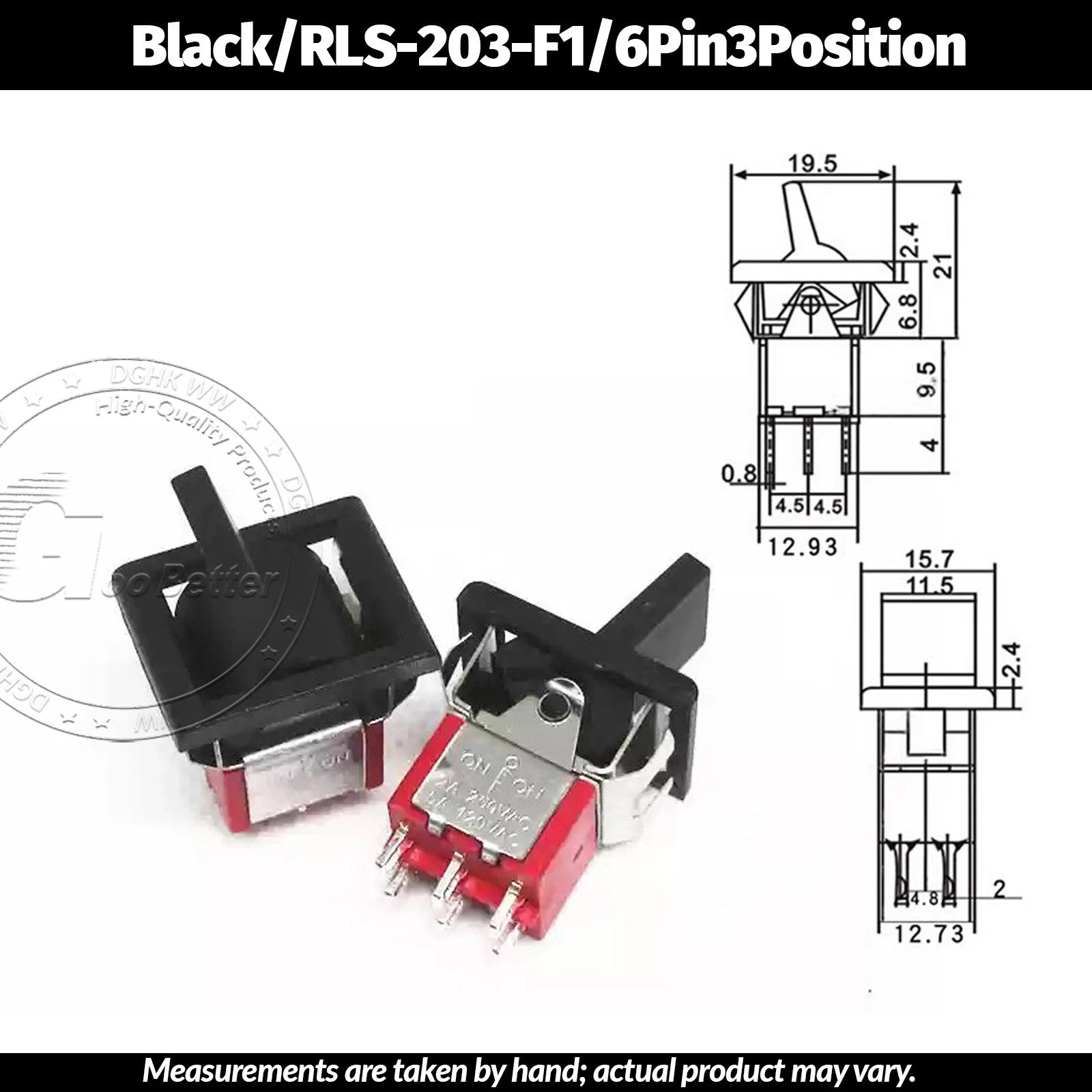 Miniature Toggle Switch — SPST/SPDT, 2–12 Pin, MTS/E-TEN/RLS Series, 79 Types