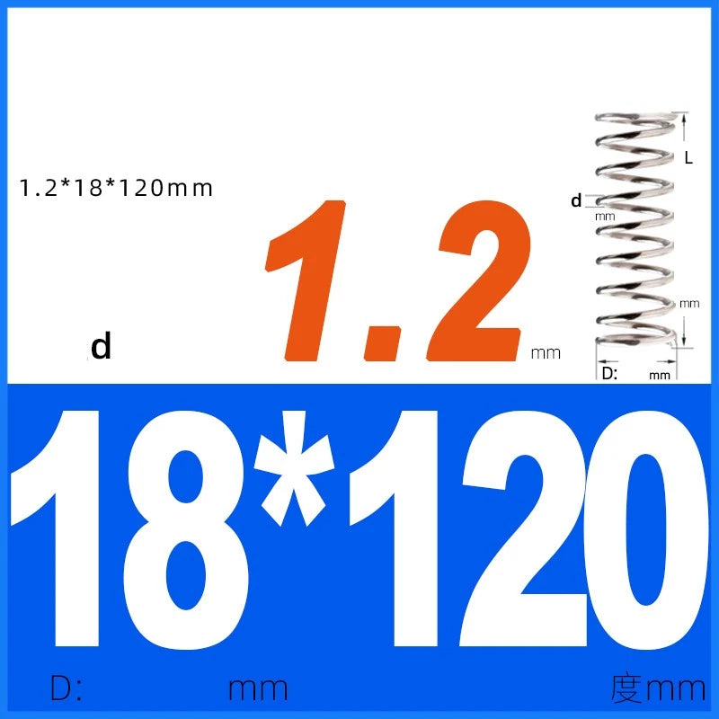 Compression Spring 1.2mm Wire Dia 14mm - 20mm OD Small Pressure Springs