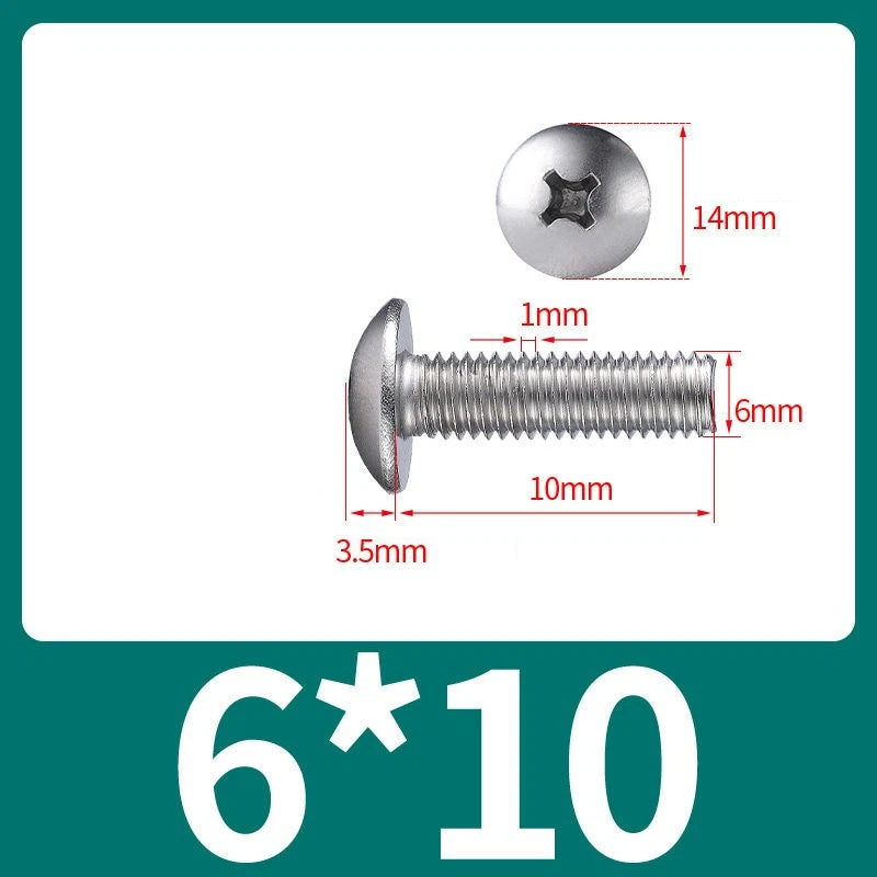 Phillips Flat Head Machine Screws M2-M8 | A2/A4 Stainless Steel