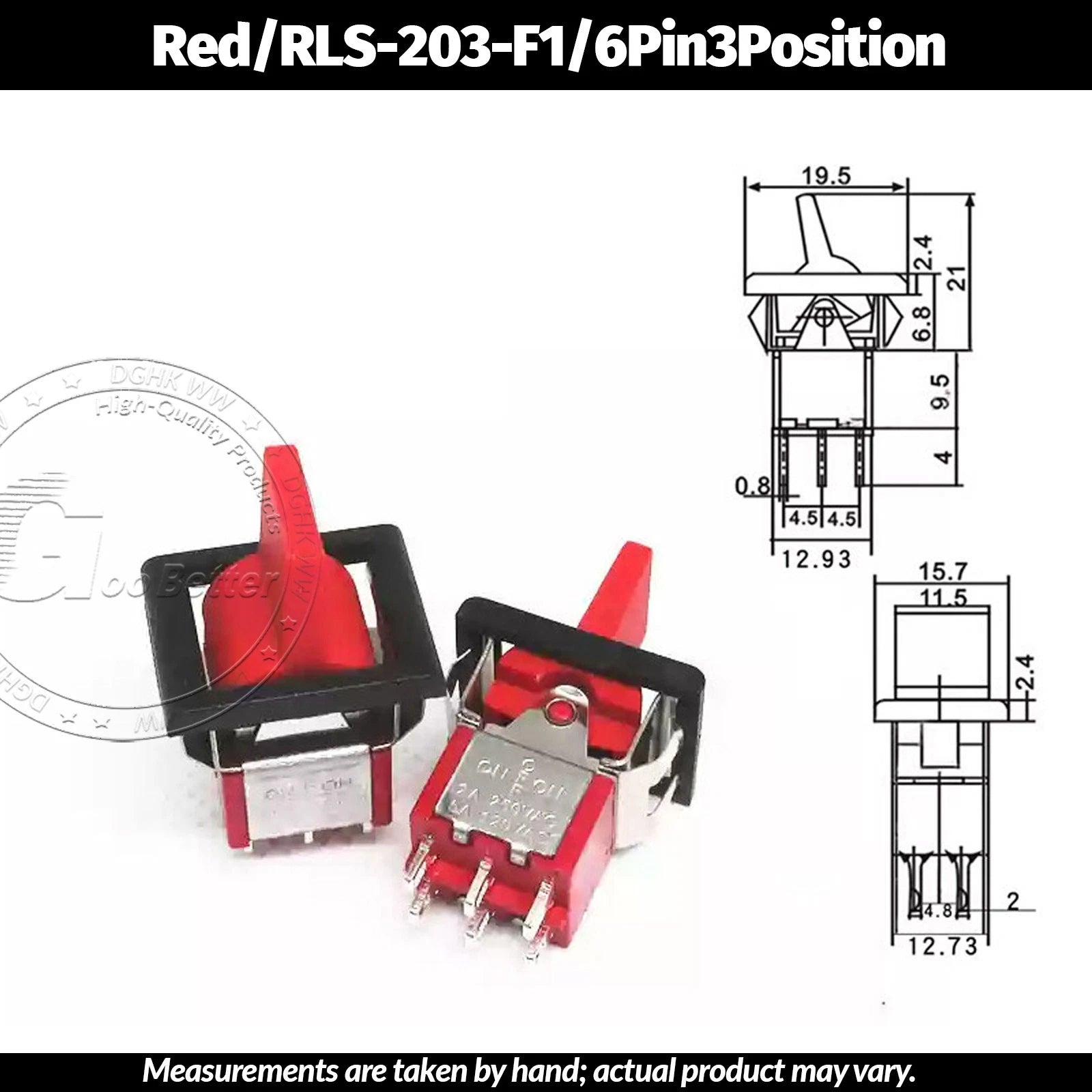 Miniature Toggle Switch — SPST/SPDT, 2–12 Pin, MTS/E-TEN/RLS Series, 79 Types