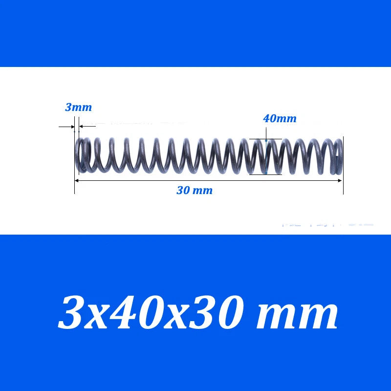 Compression Spring 30-40mm Diameter & 20-100mm Length Pressure Big 3mm Wire Dia