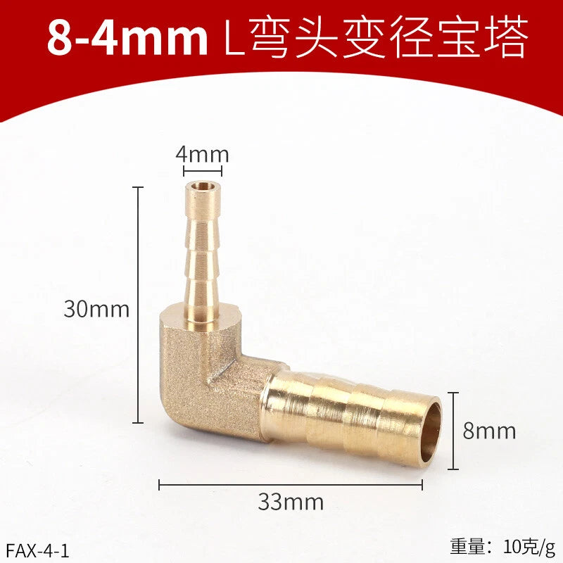 Brass Reducing Hose Fittings – Straight, L, T & Y Connectors for Gas & Air Tube