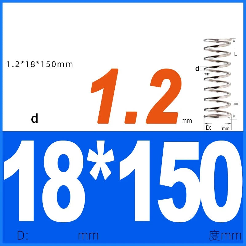 Compression Spring 1.2mm Wire Dia 14mm - 20mm OD Small Pressure Springs