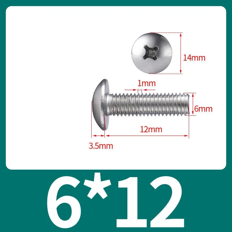 Phillips Flat Head Machine Screws M2-M8 | A2/A4 Stainless Steel