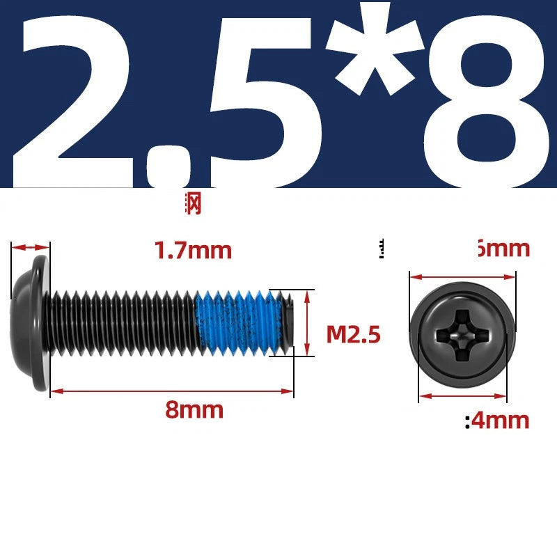 M2–M6 Flanged Button Head Screws – Carbon Steel, Phillips Drive, Nickel or Black Zinc Plated