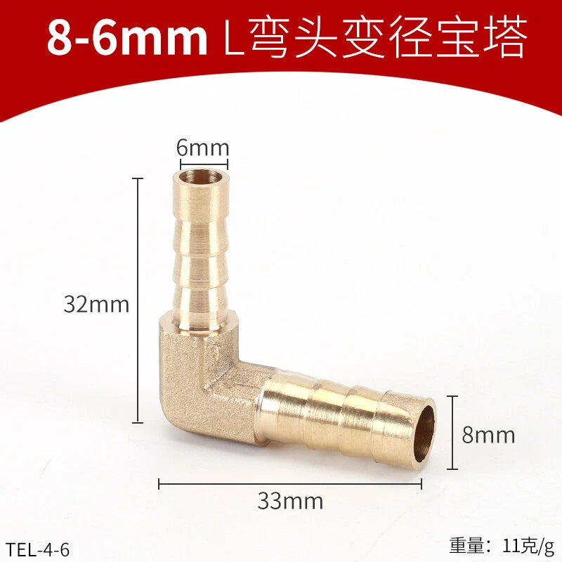 Brass Reducing Hose Fittings – Straight, L, T & Y Connectors for Gas & Air Tube