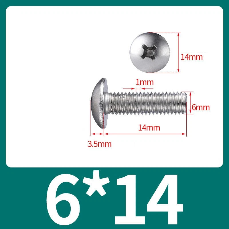 Phillips Flat Head Machine Screws M2-M8 | A2/A4 Stainless Steel
