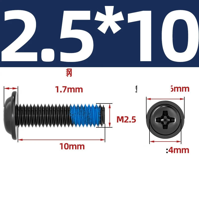 M2–M6 Flanged Button Head Screws – Carbon Steel, Phillips Drive, Nickel or Black Zinc Plated