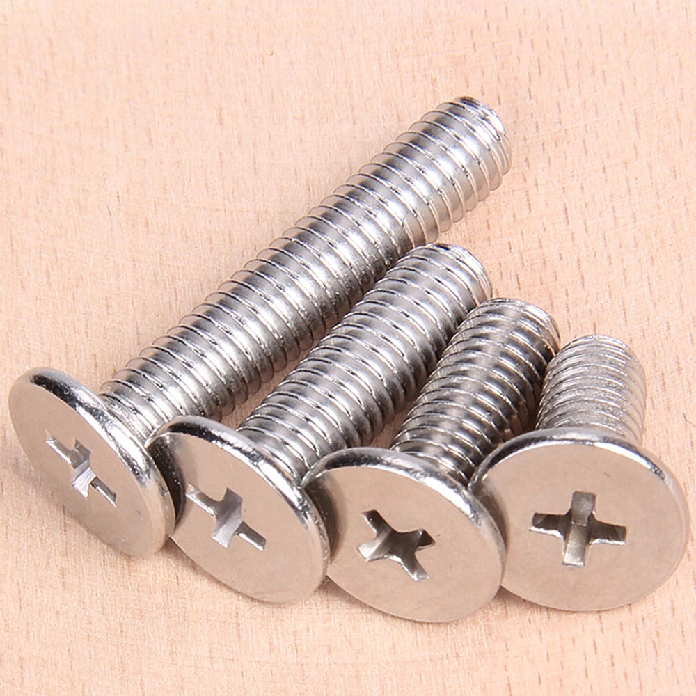 Phillips Flat Head Machine Screws – M2 M2.5 M3 M4, Nickel Plated, Laptop & Electronics Compatible
