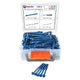 200Pcs Hex Multi-Drive Concrete Masonry Screws – Blue Tapcon-Style Tapscrews