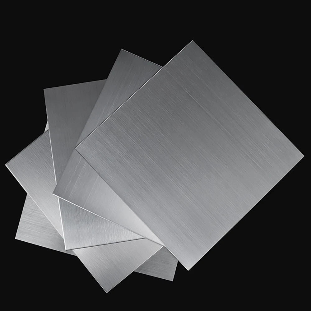Stainless Steel Sheet, 0.6mmx43mmx63mm, 2mmx43mmx63mm, 3mmx43mmx63mm, 2 pcs each
