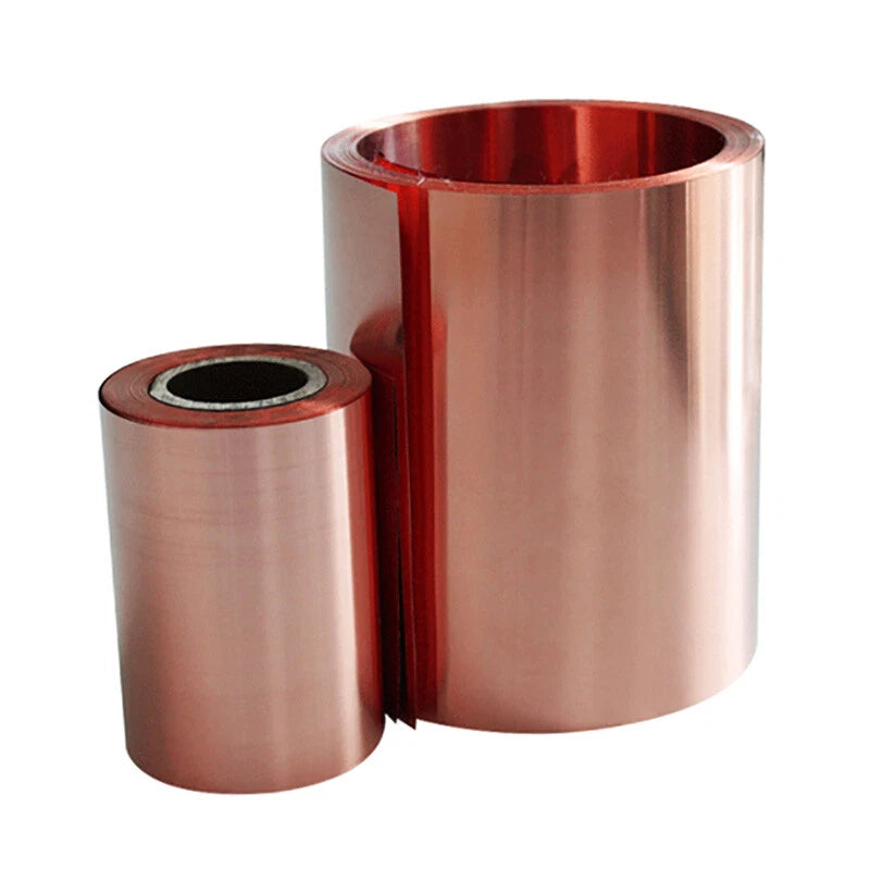 T2 Pure Copper Sheet Plate 99.9% Cu Metal Foil Roll Thick 0.1mm-1mm Length 1M
