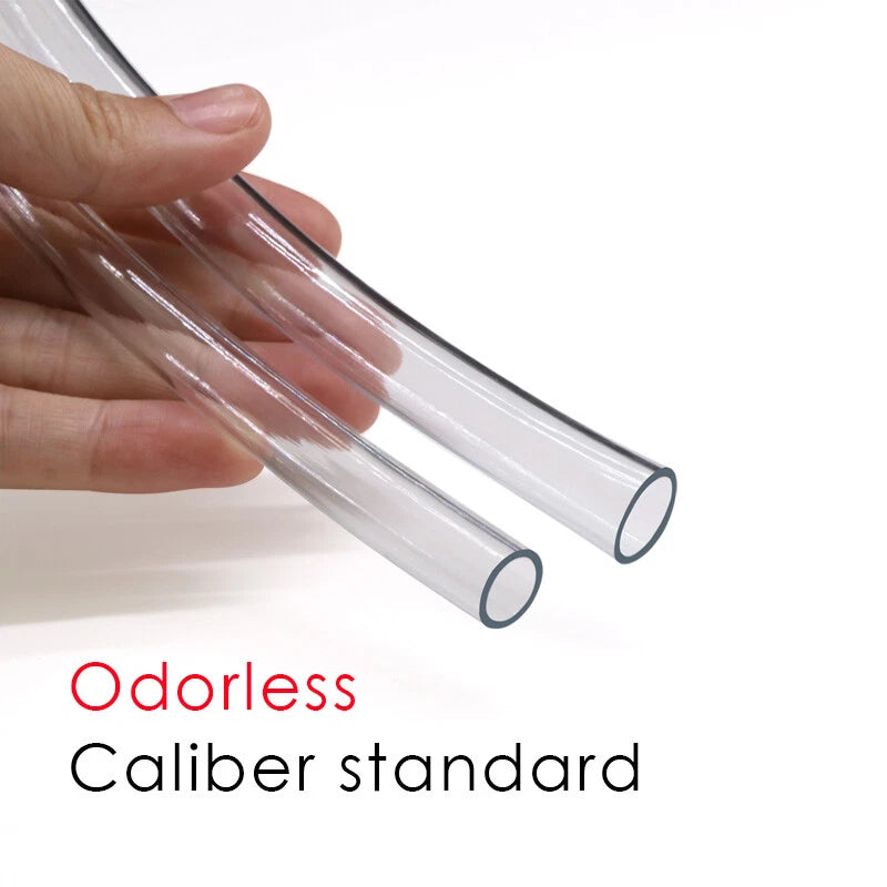 PVC Reinforced Braided Clear Hose — Flexible Heavy Duty Water & Oil Pipe