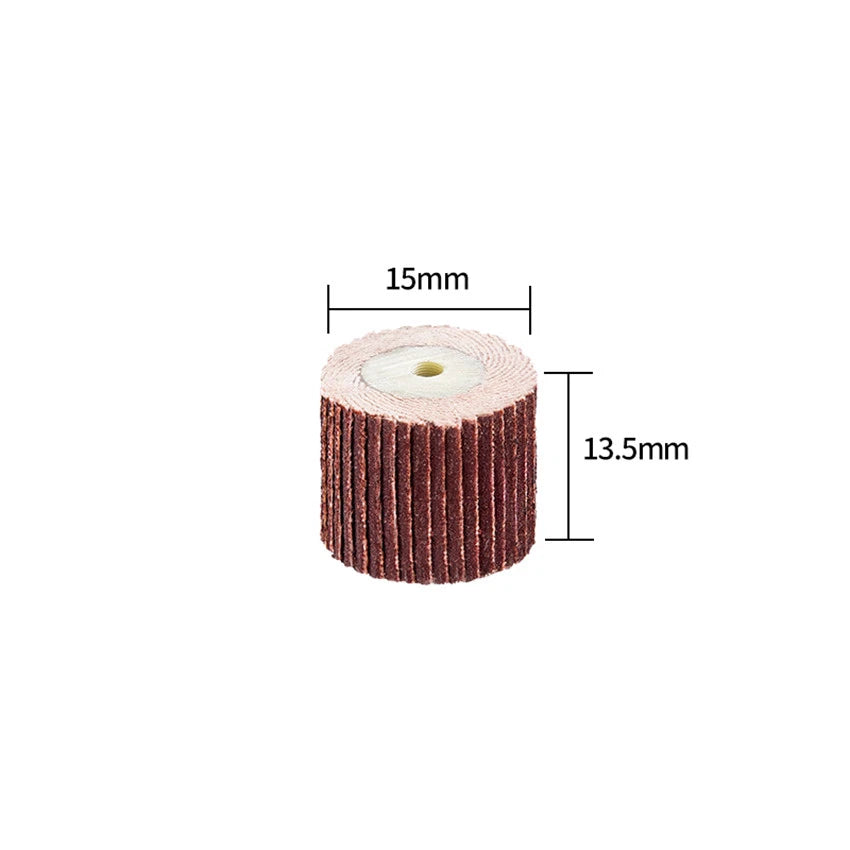 15mm Sanding Flap Wheel Discs 80-600 Grit with 3mm Mandrel – Dremel Rotary Tool Accessory