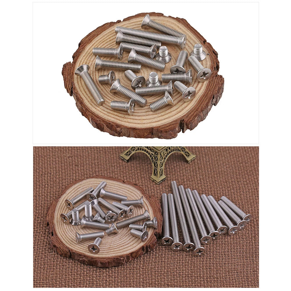 A2 Stainless Steel Phillips Countersunk Flat Head Micro Machine Screws M1 M1.2 M1.4 M1.6 M2 M2.5 GB/T 819 — 3mm to 60mm