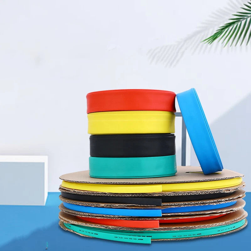 PVC Heat Shrink Tubing 7–40mm | Colorful Battery Pack Wrap, 1 Meter