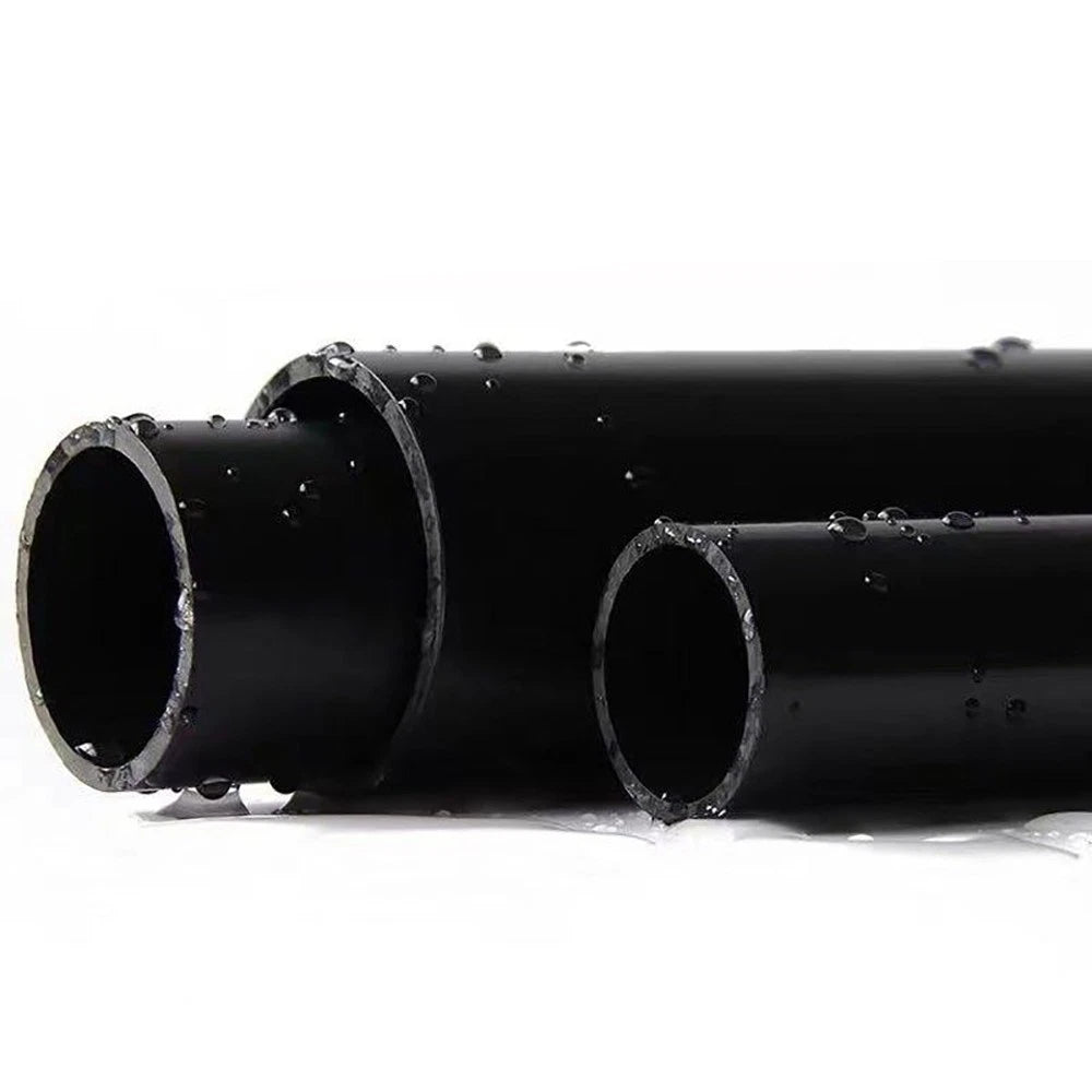 Black PVC Round Tube Pipe — Solvent Weld Hard Tubing | 20–50mm OD, 500mm Long