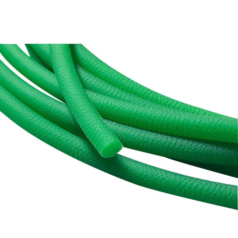 Polyurethane Round Drive Belt | PU Urethane Round Belt Ø1.5–18mm Rough Surface Green