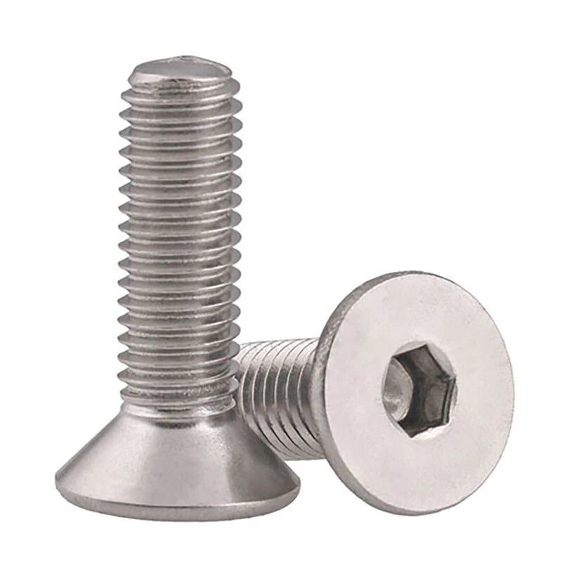 M3–M12 Countersunk Hex Socket Screws – 316 Stainless Steel (A4), DIN7991, 4–100mm