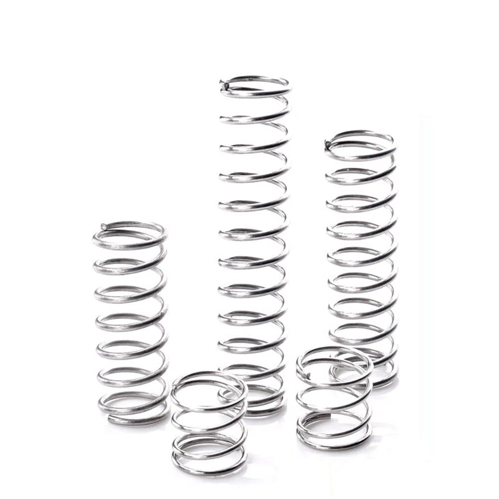 Compression Spring 1.0-1.2mm Wire Diameter 10mm-100mm Length Small Springs Steel