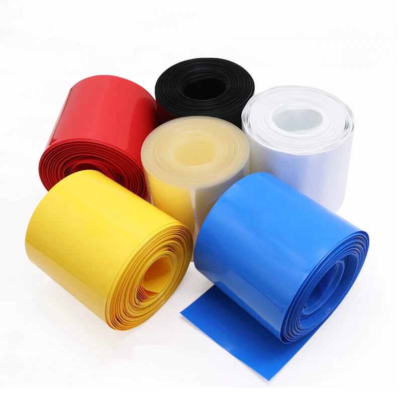 2:1 PVC Heat Shrink Tubing | 44mm Diameter | 0.1mm Wall | 300V | Multi-Color
