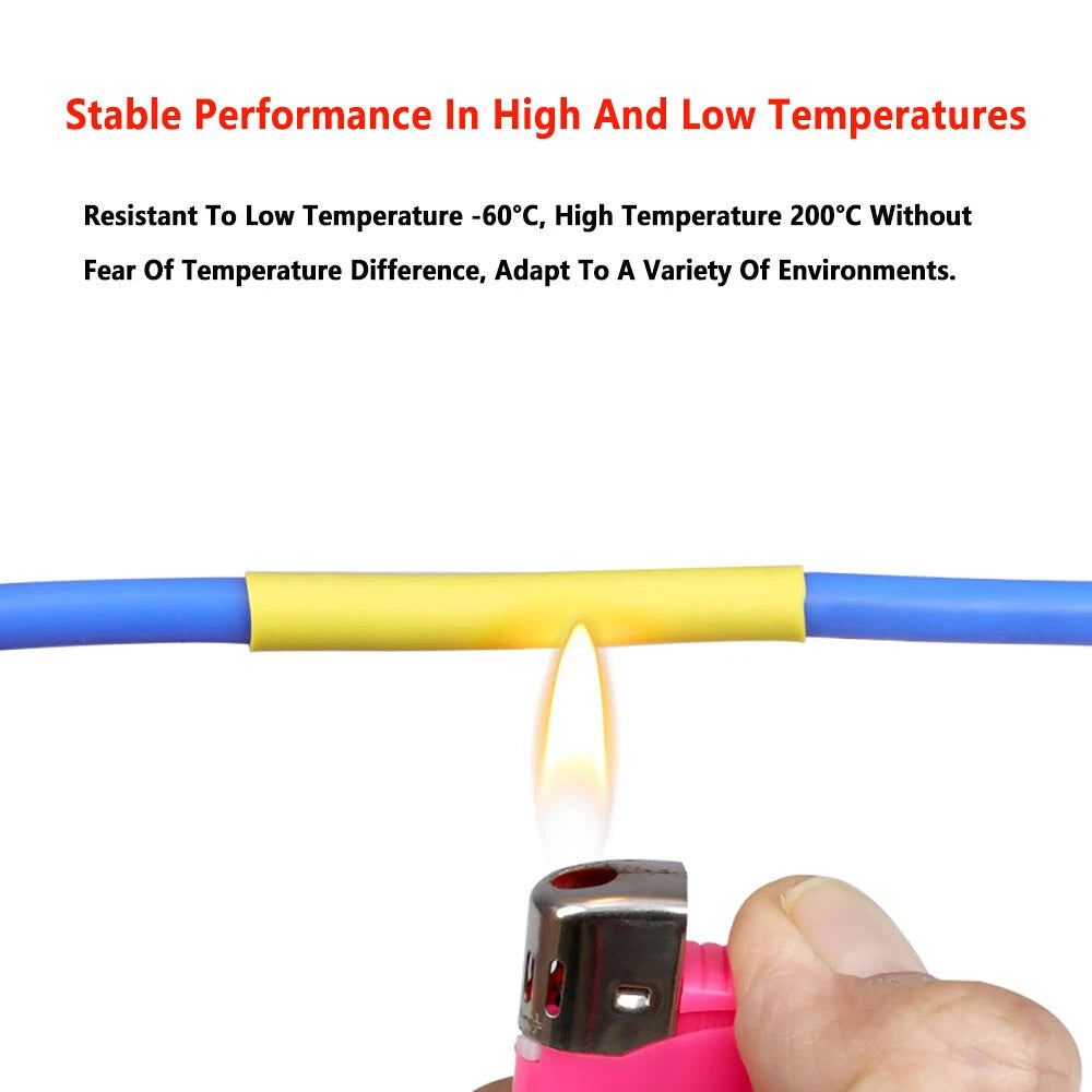 1.7:1 Heat Shrink Tubing — φ0.8mm to φ40mm, Multiple Colors & Lengths