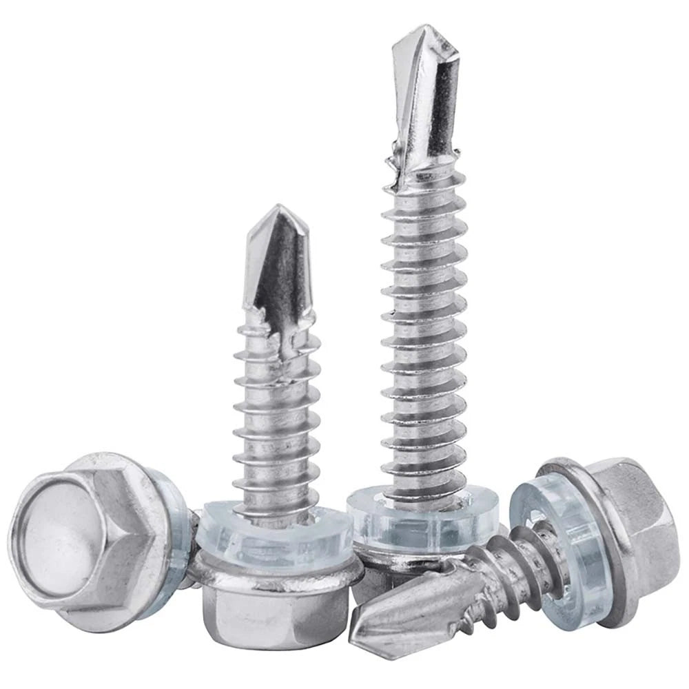 410 & A2 Stainless Hex Head Self‑Drilling Tek Screws – for Metal Roofing & Sheeting