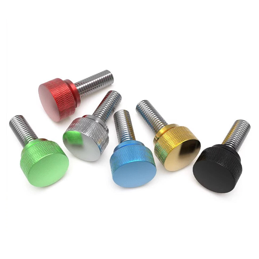 10Pcs M3 M4 M5 M6 M8 Computer PC Case Fully Threaded DIY Knurled Thumb Screws